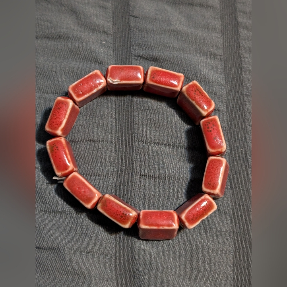 Trio of Beaded Clay Bracelets
